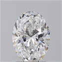 Natural Diamond 2.01 Carats, Oval with  Cut, D Color, SI1 Clarity and Certified by GIA