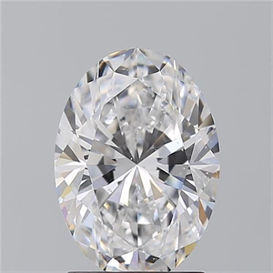 Picture of Natural Diamond 2.01 Carats, Oval with  Cut, D Color, SI1 Clarity and Certified by GIA