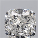 Natural Diamond 0.91 Carats, Cushion with  Cut, D Color, VVS2 Clarity and Certified by GIA