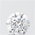 Lab Grown Diamond 1.10 Carats, Round with Ideal Cut, D Color, VVS2 Clarity and Certified by IGI