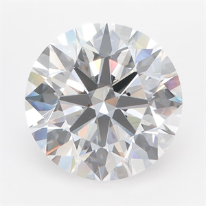 Picture of Lab Grown Diamond 3.27 Carats, Round with Ideal Cut, D Color, IF Clarity and Certified by IGI
