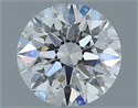 Lab Grown Diamond 1.01 Carats, Round with Excellent Cut, D Color, IF Clarity and Certified by IGI