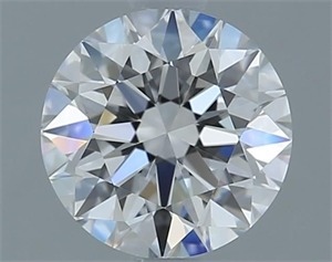 Picture of Lab Grown Diamond 1.01 Carats, Round with Excellent Cut, D Color, IF Clarity and Certified by IGI