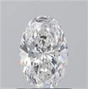Natural Diamond 0.70 Carats, Oval with  Cut, D Color, VS1 Clarity and Certified by GIA