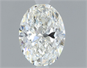 Natural Diamond 0.50 Carats, Oval with  Cut, H Color, VS1 Clarity and Certified by GIA
