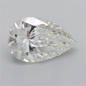 Picture of Natural Diamond 3.02 Carats, Pear with  Cut, I Color, VS2 Clarity and Certified by GIA