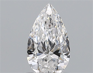Picture of Natural Diamond 0.72 Carats, Pear with  Cut, D Color, VVS1 Clarity and Certified by GIA