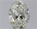 Natural Diamond 0.62 Carats, Oval with  Cut, K Color, SI1 Clarity and Certified by GIA
