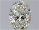 Natural Diamond 0.62 Carats, Oval with  Cut, K Color, SI1 Clarity and Certified by GIA