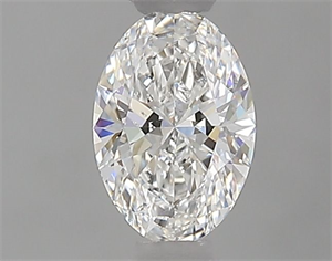 Foto Diamante Natural 0.50 quilates, Ovalado , Color E, claridad SI1 y certificado GIA de