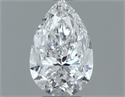 Natural Diamond 0.50 Carats, Pear with  Cut, D Color, VVS1 Clarity and Certified by GIA