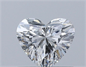 Natural Diamond 0.50 Carats, Heart with  Cut, E Color, SI1 Clarity and Certified by GIA