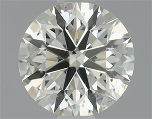 Picture of Natural Diamond 0.80 Carats, Round with Excellent Cut, L Color, SI1 Clarity and Certified by GIA