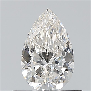 Picture of Natural Diamond 0.50 Carats, Pear with  Cut, H Color, VVS2 Clarity and Certified by GIA