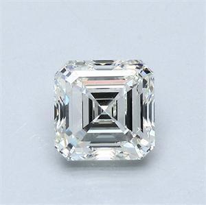 Picture of Natural Diamond 1.51 Carats, Asscher with  Cut, I Color, VS1 Clarity and Certified by GIA