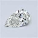 Diamante Natural 0.42 quilates, De pera , Color I, claridad SI2 y certificado GIA