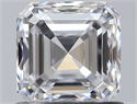 Natural Diamond 0.92 Carats, Asscher with  Cut, D Color, VVS1 Clarity and Certified by GIA