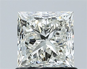 Picture of Natural Diamond 1.00 Carats, Princess with  Cut, H Color, IF Clarity and Certified by IGI