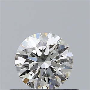 Picture of Natural Diamond 0.44 Carats, Round with Excellent Cut, I Color, VS2 Clarity and Certified by GIA
