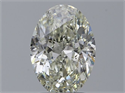 Natural Diamond 2.01 Carats, Oval with  Cut, I Color, SI2 Clarity and Certified by HRD