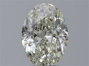 Picture of Natural Diamond 2.01 Carats, Oval with  Cut, I Color, SI2 Clarity and Certified by HRD