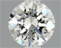 Natural Diamond 0.50 Carats, Round with Excellent Cut, H Color, VVS2 Clarity and Certified by GIA