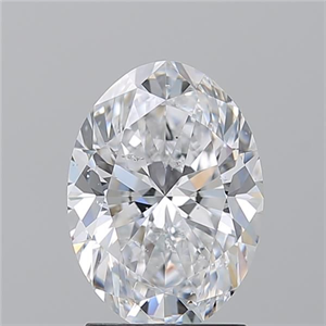 Foto Diamante Natural 2.22 quilates, Ovalado , Color D, claridad SI2 y certificado GIA de