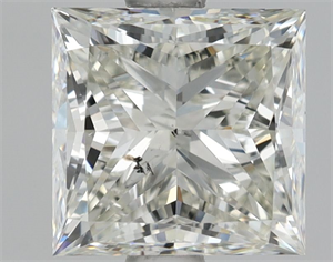 Foto Diamante Natural 1.60 quilates, Princesa , Color K, claridad SI2 y certificado GIA de