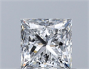 Diamante Natural 0.53 quilates, Princesa , Color E, claridad VS1 y certificado GIA