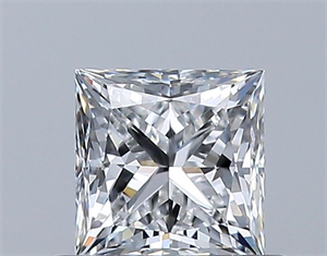 Foto Diamante Natural 0.53 quilates, Princesa , Color E, claridad VS1 y certificado GIA de