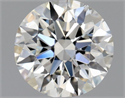 Natural Diamond 0.70 Carats, Round with Excellent Cut, H Color, VVS2 Clarity and Certified by GIA