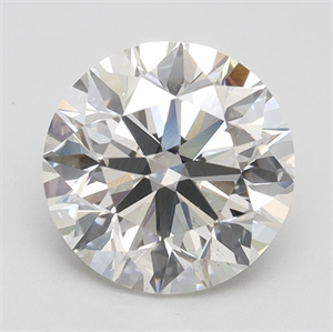 Picture of Lab Grown Diamond 2.51 Carats, Round with Excellent Cut, G Color, SI1 Clarity and Certified by IGI