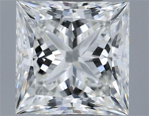 Picture of Natural Diamond 0.57 Carats, Princess with  Cut, G Color, VVS2 Clarity and Certified by GIA