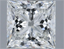 Natural Diamond 0.57 Carats, Princess with  Cut, G Color, VVS2 Clarity and Certified by GIA