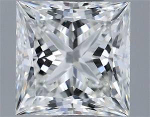 Picture of Natural Diamond 0.57 Carats, Princess with  Cut, G Color, VVS2 Clarity and Certified by GIA