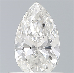 Picture of Natural Diamond 0.43 Carats, Pear with  Cut, G Color, VVS1 Clarity and Certified by GIA