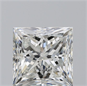 Natural Diamond 3.53 Carats, Princess with  Cut, I Color, SI1 Clarity and Certified by GIA