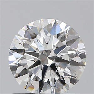 Picture of Natural Diamond 0.75 Carats, Round with Excellent Cut, G Color, SI2 Clarity and Certified by GIA