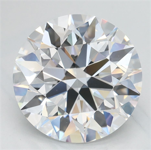 Picture of Lab Grown Diamond 3.19 Carats, Round with Excellent Cut, D Color, VVS1 Clarity and Certified by GIA