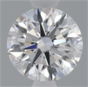 Del inventario de diamantes de laboratorio, 0.72 quilates, Redondo , Color D, claridad VVS2 y certificado IGI