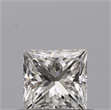 Natural Diamond 0.45 Carats, Princess with  Cut, H Color, VVS1 Clarity and Certified by GIA
