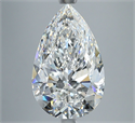 Natural Diamond 4.01 Carats, Pear with  Cut, E Color, VS1 Clarity and Certified by GIA