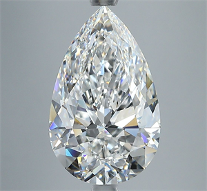 Picture of Natural Diamond 4.01 Carats, Pear with  Cut, E Color, VS1 Clarity and Certified by GIA