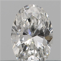Natural Diamond 0.17 Carats, Oval with  Cut, F Color, SI1 Clarity and Certified by IGI