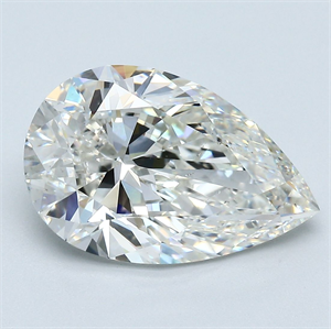 Picture of Natural Diamond 4.51 Carats, Pear with  Cut, I Color, SI1 Clarity and Certified by GIA
