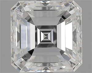 Foto Diamante Natural 4.02 quilates, Asscher , Color G, claridad VVS2 y certificado GIA de