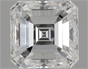 Natural Diamond 4.02 Carats, Asscher with  Cut, G Color, VVS2 Clarity and Certified by GIA