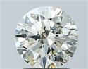 Natural Diamond 1.50 Carats, Round with Excellent Cut, K Color, SI2 Clarity and Certified by IGI