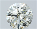 Natural Diamond 1.50 Carats, Round with Excellent Cut, K Color, SI2 Clarity and Certified by IGI