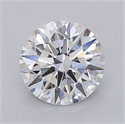 Lab Grown Diamond 1.53 Carats, Round with Ideal Cut, F Color, VVS2 Clarity and Certified by IGI